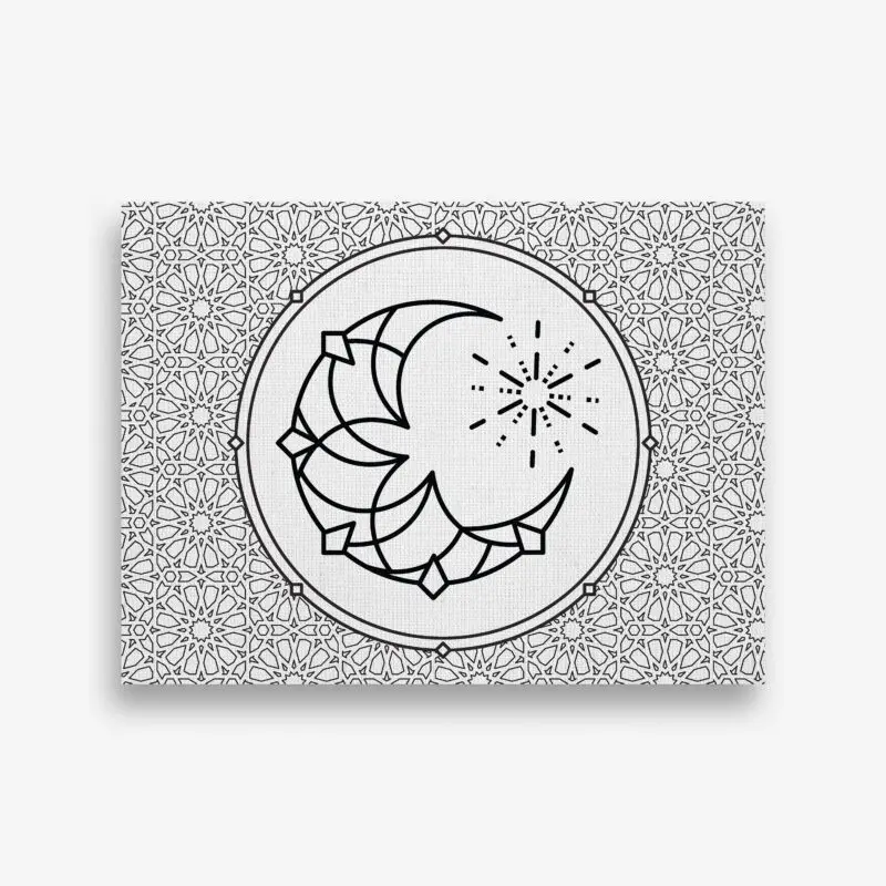 Ramadan Canvas Crescent