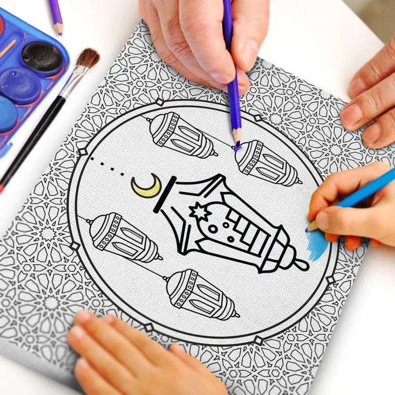 ramadan lanterns paint