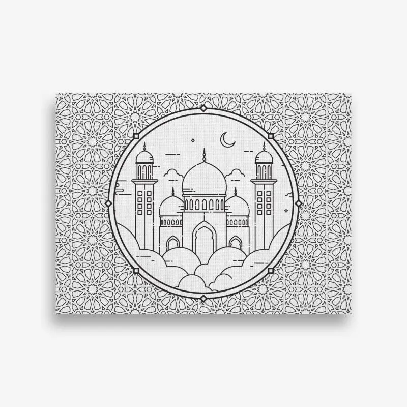 Ramadan Canvas Painting - Mosque