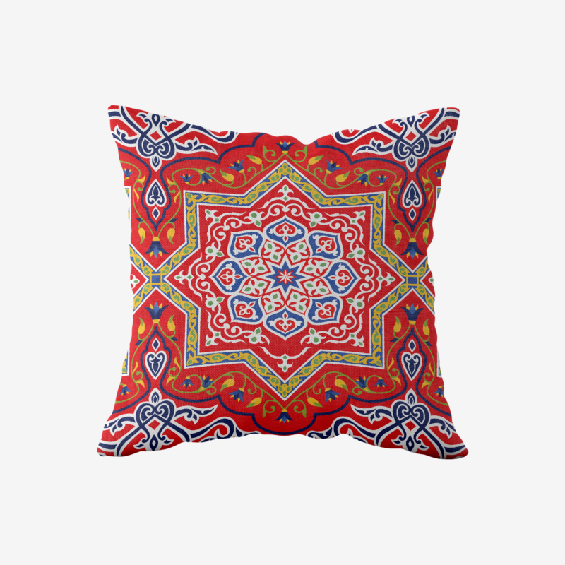 Ramadan Cushions 40x40 - Red Ornate